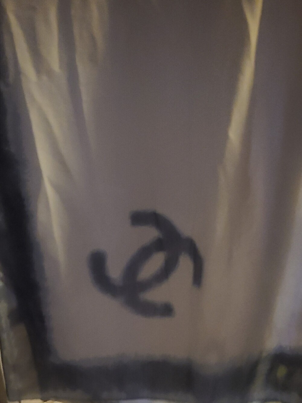 CHANEL Blue Logo Stole